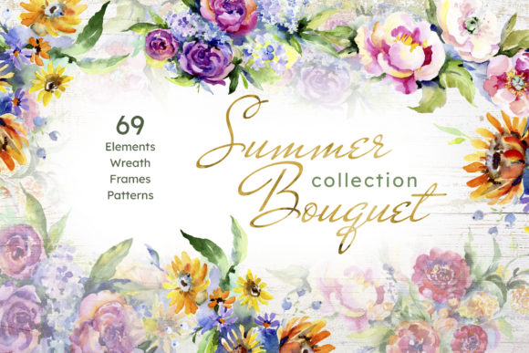 Bouquet of Flowers Between Heaven