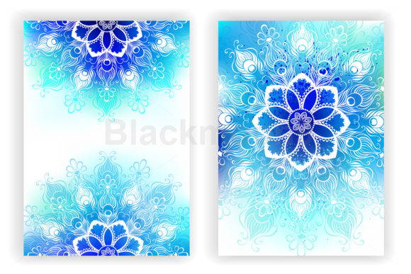 Design with White Mandala Illustrations