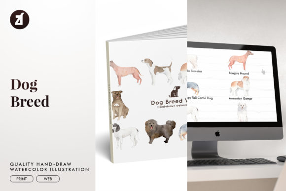 Dog Breed Set20 Illustrations