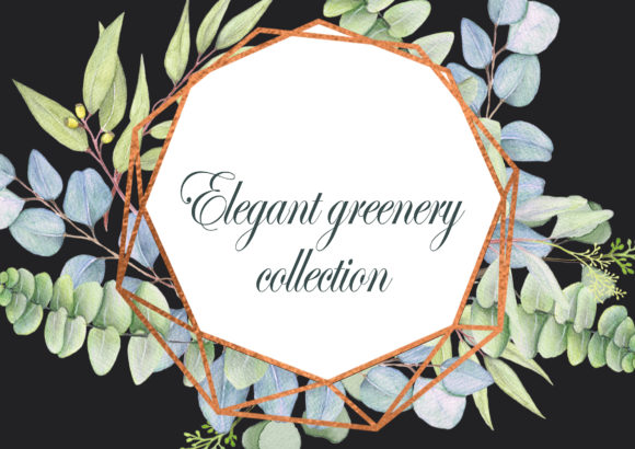 Elegant Greenery Collection & Illustrations