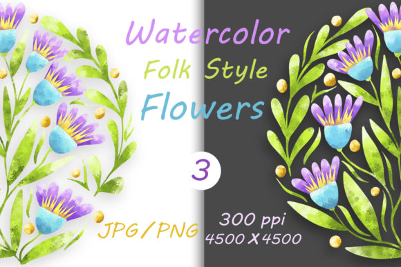 Flowers in Folk Style and Hand Drawn 03 Review for Real Projects
