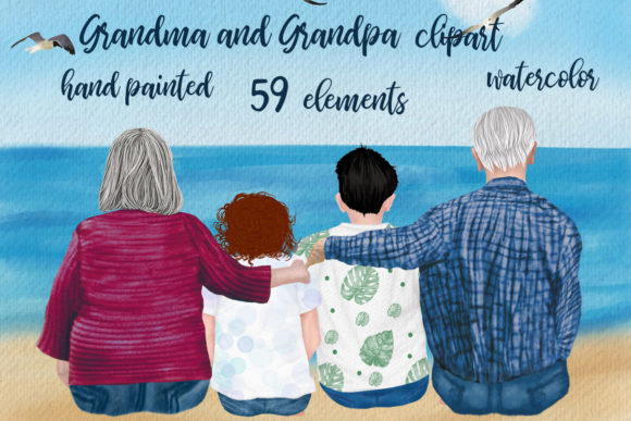 Grandparents Clipart Older People Illustrations