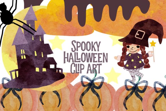 Happy Halloween Digital Clip Art and Illustrations