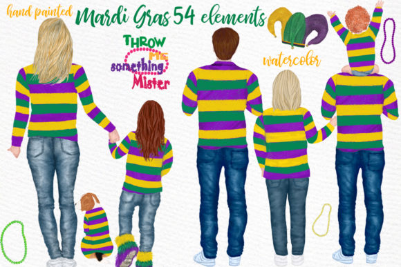 Mardi Gras Clipart: A Festive Graphic Design Asset for Local Businesses