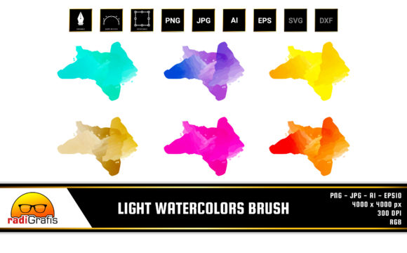Unique Watercolors Brush and Illustrations